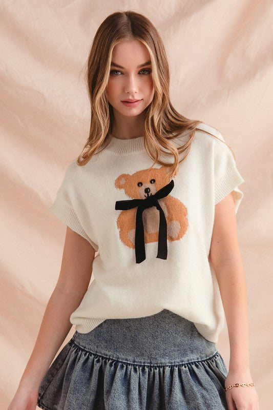 The Teddie Knit Sweater Top