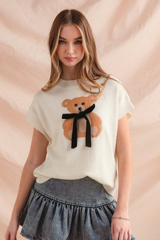 The Teddie Knit Sweater Top