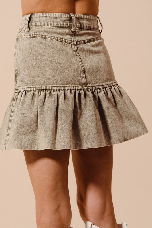 The Ivy Ruffled Mini Skirt