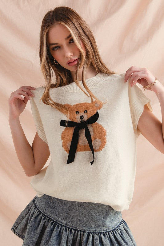The Teddie Knit Sweater Top