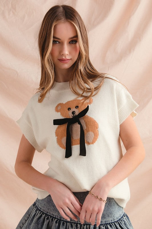 The Teddie Knit Sweater Top