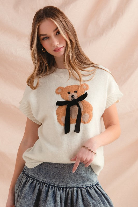 The Teddie Knit Sweater Top