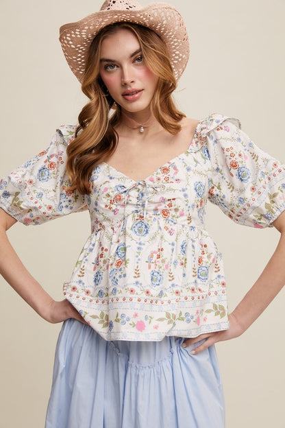 The Cambria Cottage Bloom Blouse