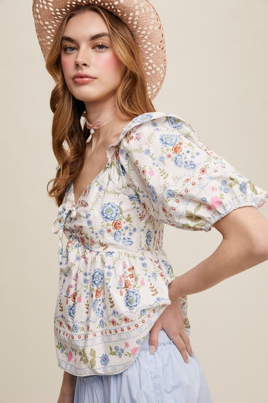 The Cambria Cottage Bloom Blouse