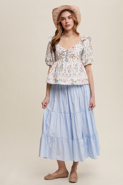 The Cambria Cottage Bloom Blouse
