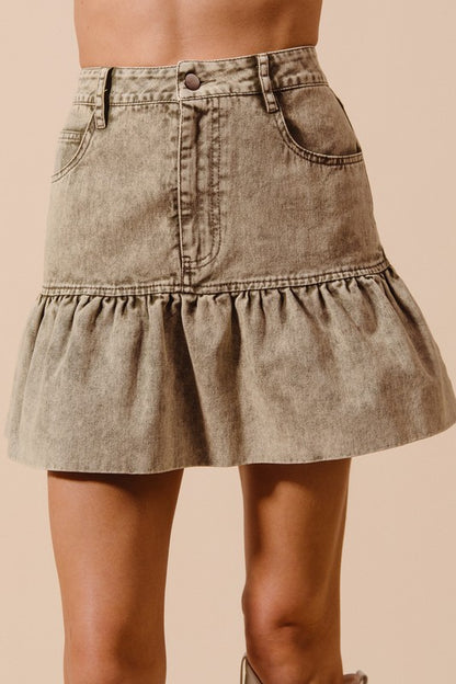 The Ivy Ruffled Mini Skirt