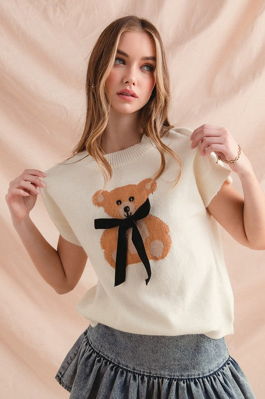The Teddie Knit Sweater Top