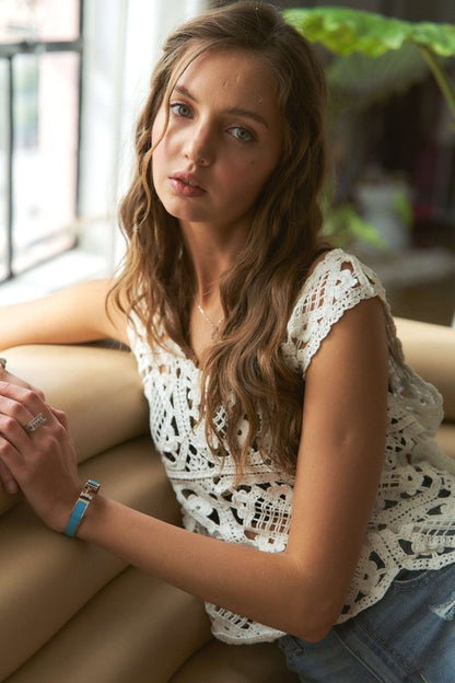 The Maren Crochet Lace Tank