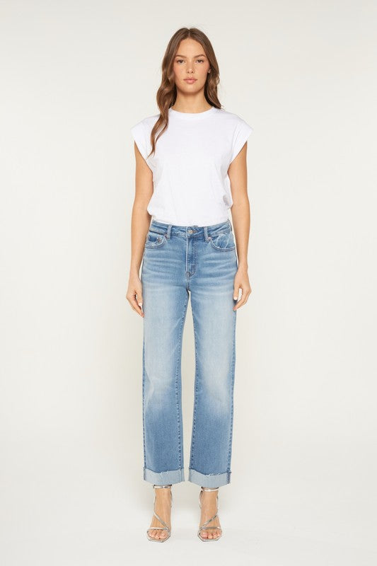 The Sloane Cuffed Straight Jean