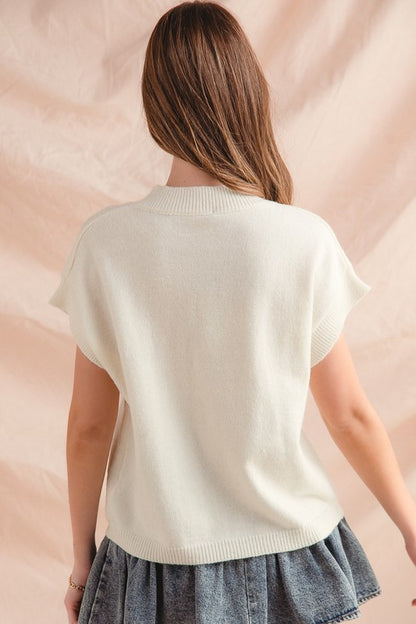 The Teddie Knit Sweater Top