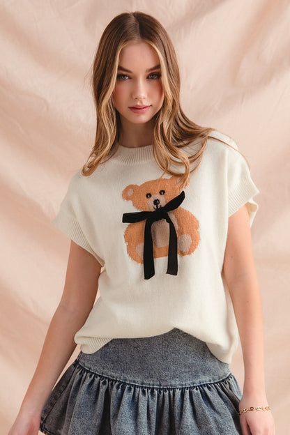 The Teddie Knit Sweater Top