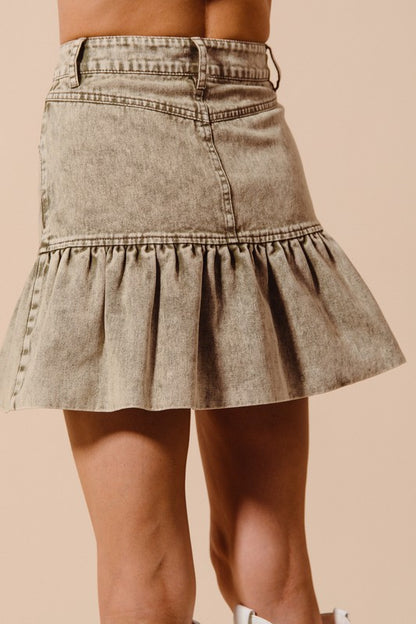The Ivy Ruffled Mini Skirt