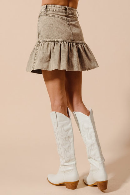 The Ivy Ruffled Mini Skirt
